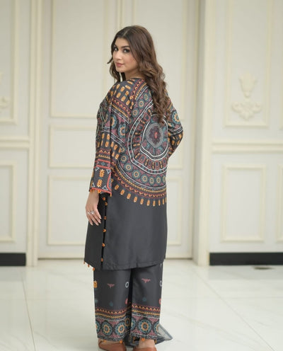 3Pcs Matka Design Stitched Dress